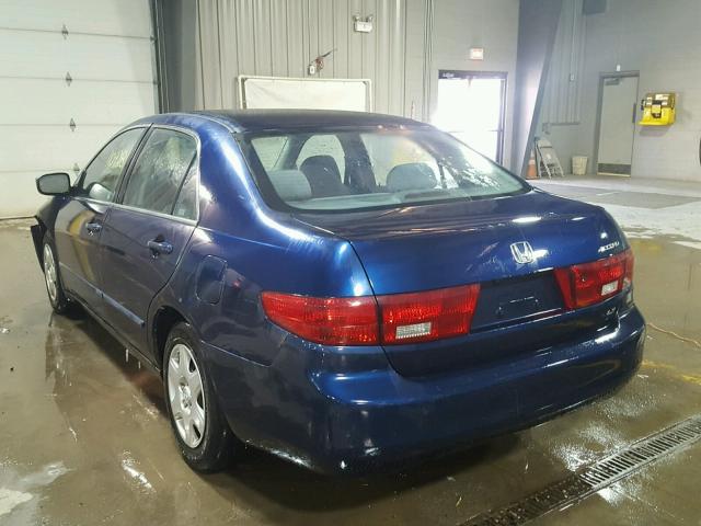 1HGCM56465A117299 - 2005 HONDA ACCORD LX BLUE photo 3