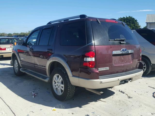 1FMEU74876UB33063 - 2006 FORD EXPLORER E MAROON photo 3