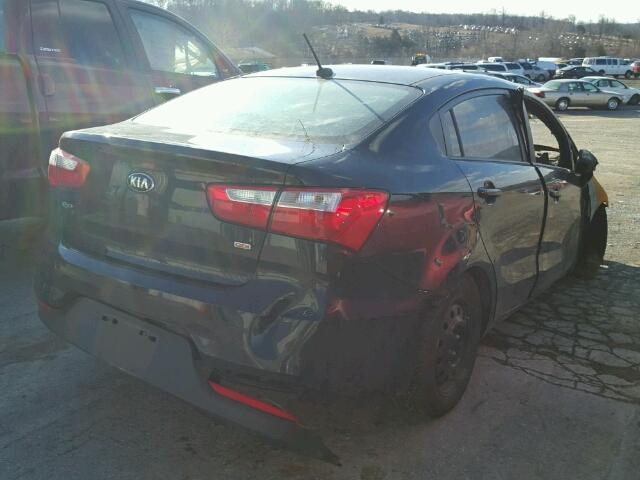 KNADM4A39G6536780 - 2016 KIA RIO LX Սև լուսանկար 4