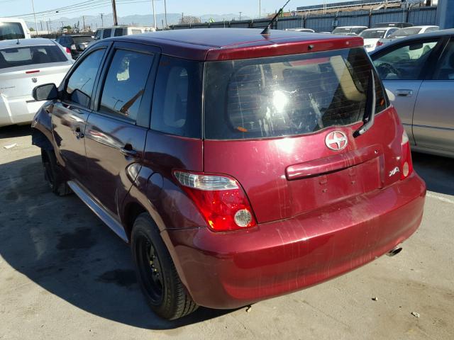 JTKKT624665009387 - 2006 TOYOTA SCION XA RED photo 3