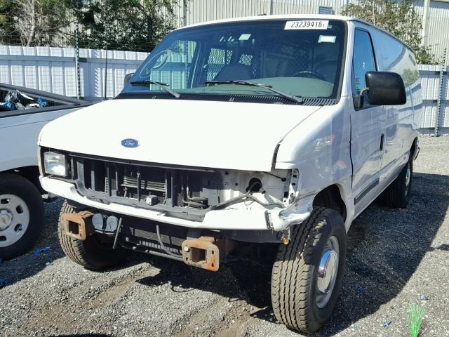 1FTNE24281HB46115 - 2001 FORD ECONOLINE WHITE photo 2