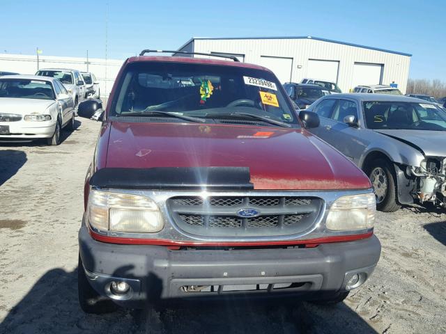 1FMZU63E11ZA62988 - 2001 FORD EXPLORER X BURGUNDY photo 7