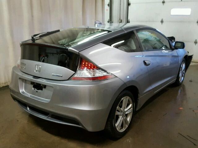 JHMZF1D68BS000991 - 2011 HONDA CR-Z EX SILVER photo 4