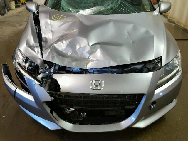 JHMZF1D68BS000991 - 2011 HONDA CR-Z EX SILVER photo 9