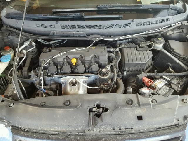 2HGFG12657H522305 - 2007 HONDA CIVIC LX BLACK photo 7