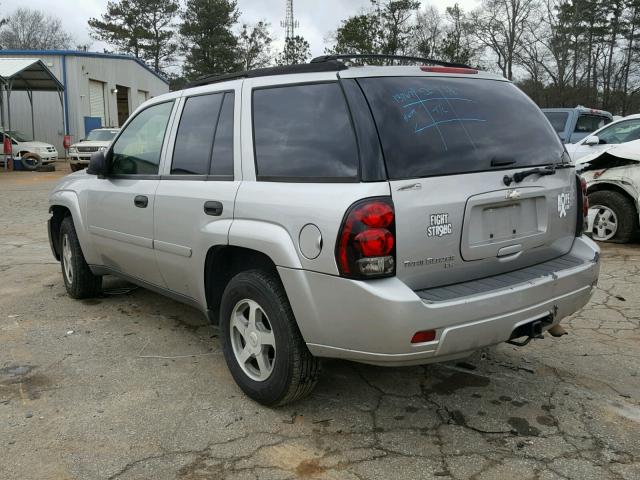 1GNDS13S062244623 - 2006 CHEVROLET TRAILBLAZE SILVER photo 3