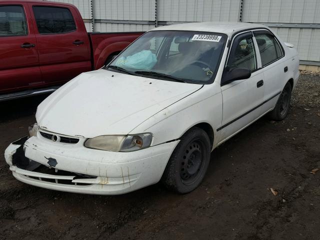 1NXBR12E9XZ272588 - 1999 TOYOTA COROLLA VE WHITE photo 2