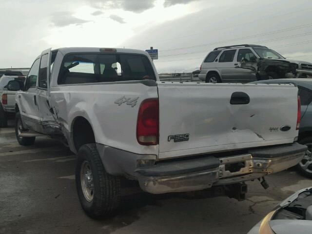 1FTSW31F7YEA50758 - 2000 FORD F350 SRW S WHITE photo 3