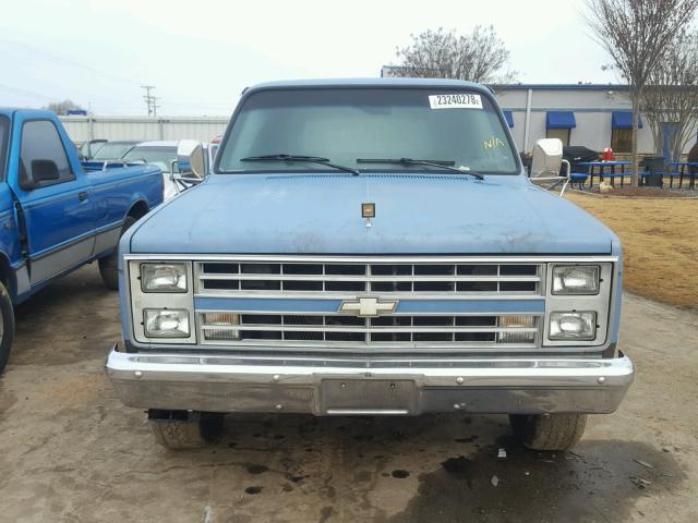 1G8GC26W0GF121092 - 1986 CHEVROLET SUBURBAN C BLUE photo 9