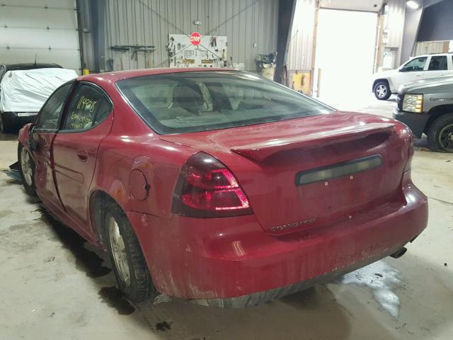 2G2WP552571201652 - 2007 PONTIAC GRAND PRIX RED photo 3