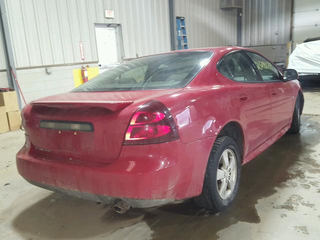 2G2WP552571201652 - 2007 PONTIAC GRAND PRIX RED photo 4