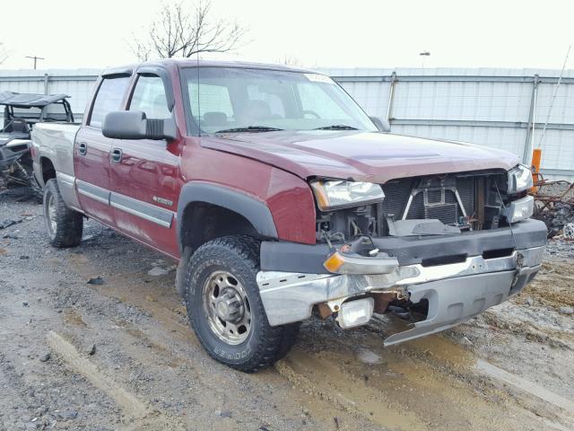 1GCHK23U93F160158 - 2003 CHEVROLET SILVERADO MAROON photo 1