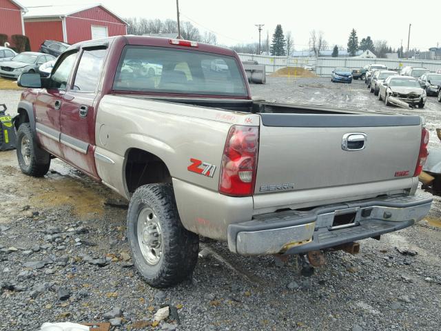 1GCHK23U93F160158 - 2003 CHEVROLET SILVERADO MAROON photo 3