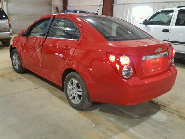 1G1JC5SH4F4145242 - 2015 CHEVROLET SONIC LT RED photo 3