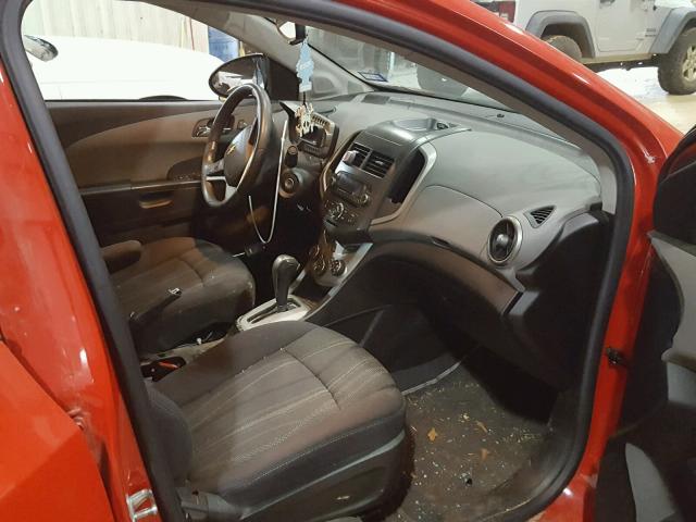 1G1JC5SH4F4145242 - 2015 CHEVROLET SONIC LT RED photo 5