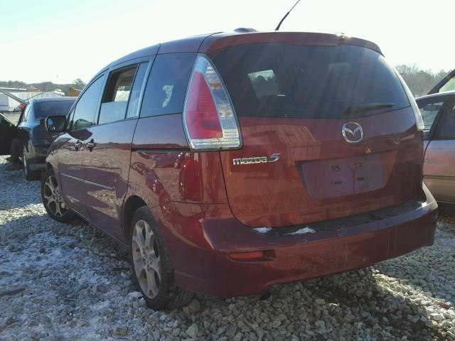 JM1CR29L590359238 - 2009 MAZDA 5 MAROON photo 3