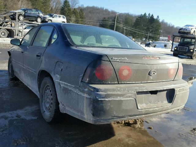 2G1WF52E439421687 - 2003 CHEVROLET IMPALA BLACK photo 3