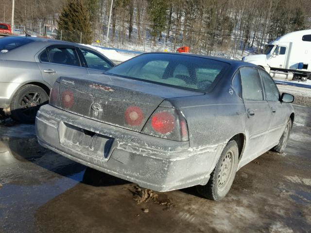 2G1WF52E439421687 - 2003 CHEVROLET IMPALA BLACK photo 4