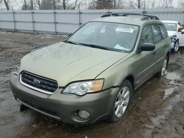 4S4BP61C577301599 - 2007 SUBARU LEGACY OUT GREEN photo 2