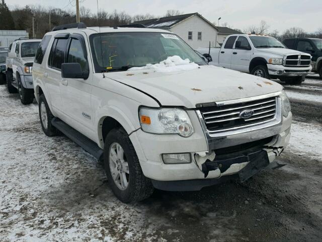 1FMEU73E28UA30109 - 2008 FORD EXPLORER X WHITE photo 1