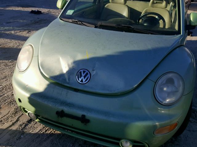 3VWCC21CXYM411081 - 2000 VOLKSWAGEN NEW BEETLE GREEN photo 9