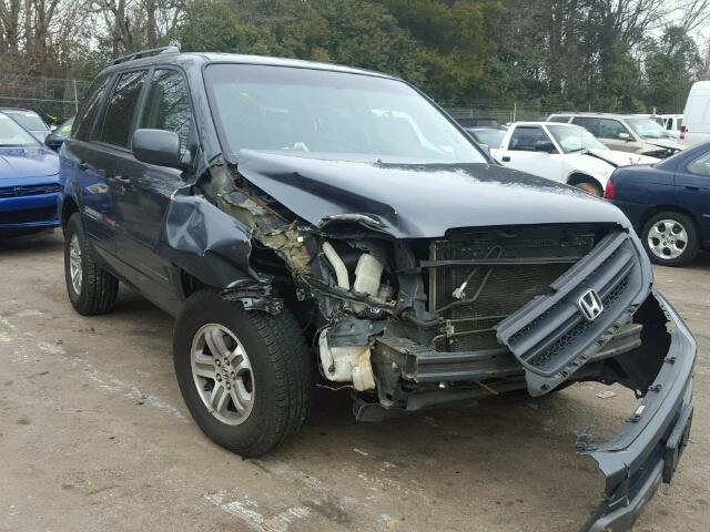 2HKYF18535H526253 - 2005 HONDA PILOT EXL BLACK photo 1