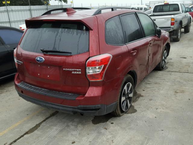 JF2SJADC9HH416594 - 2017 SUBARU FORESTER 2 MAROON photo 4