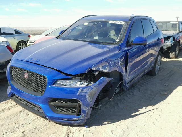 SADCL2FN8JA255210 - 2018 JAGUAR F-PACE R - BLUE photo 2