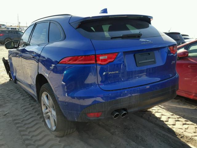 SADCL2FN8JA255210 - 2018 JAGUAR F-PACE R - BLUE photo 3