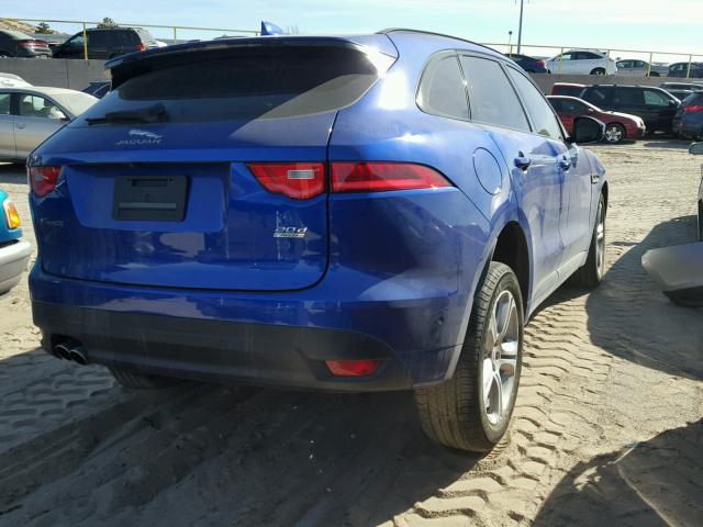 SADCL2FN8JA255210 - 2018 JAGUAR F-PACE R - BLUE photo 4