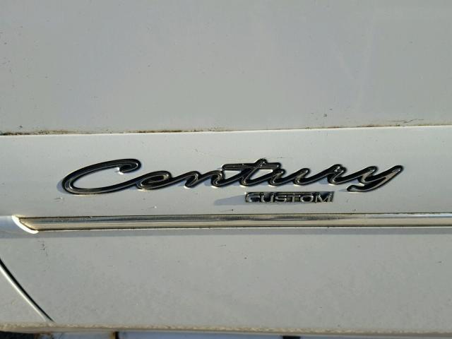 2G4WS52J811327562 - 2001 BUICK CENTURY CU WHITE photo 9