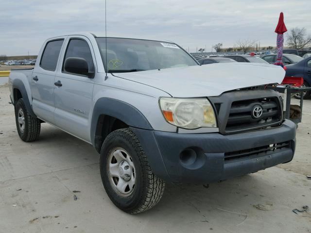 5TEJU62NX7Z391107 - 2007 TOYOTA TACOMA DOU SILVER photo 1