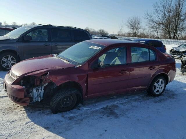 1G1AJ55F177289668 - 2007 CHEVROLET COBALT LS RED photo 2