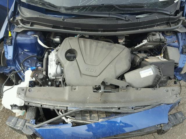 KMHCT4AE3HU317289 - 2017 HYUNDAI ACCENT SE BLUE photo 7