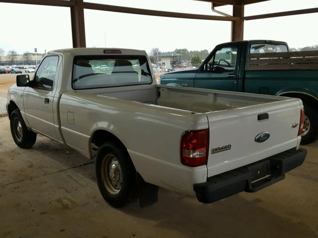 1FTYR10D26PA79690 - 2006 FORD RANGER WHITE photo 3