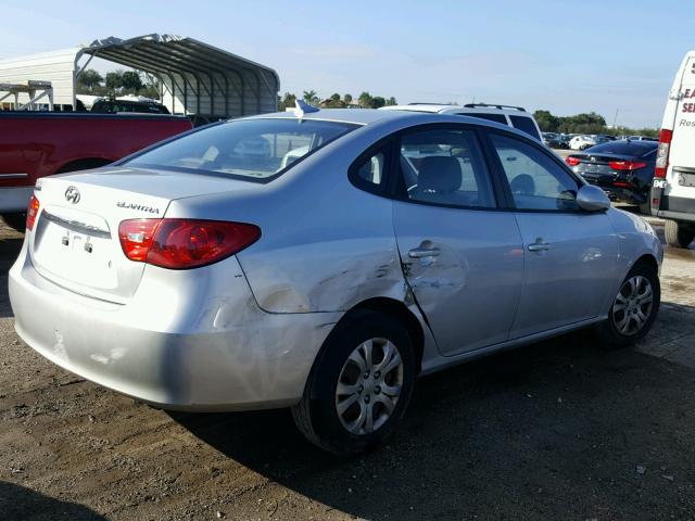 KMHDU4AD6AU112600 - 2010 HYUNDAI ELANTRA BL SILVER photo 4