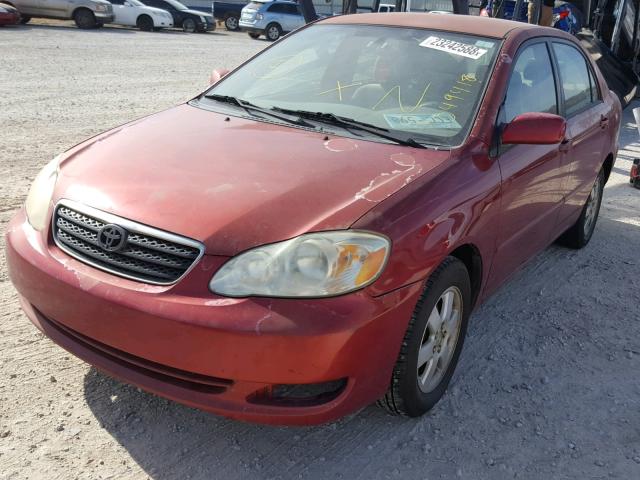 JTDBR32E852049418 - 2005 TOYOTA COROLLA CE RED photo 2