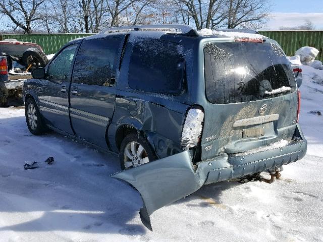 5GADV33197D110607 - 2007 BUICK TERRAZA CX BLUE photo 3