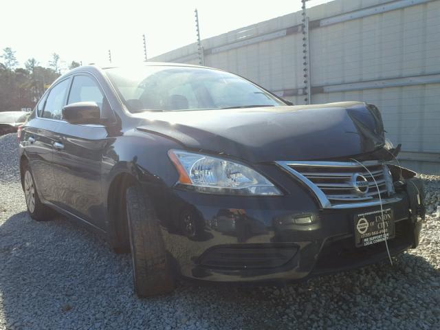 3N1AB7AP7EL667339 - 2014 NISSAN SENTRA S BLACK photo 1