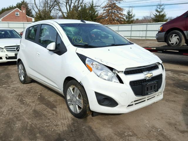 KL8CD6S93EC560268 - 2014 CHEVROLET SPARK 1LT WHITE photo 1