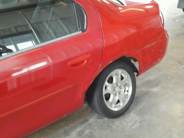 1B3ES56C75D130633 - 2005 DODGE NEON SXT RED photo 10