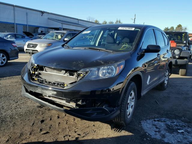 2HKRM4H32EH694847 - 2014 HONDA CR-V LX BLACK photo 2