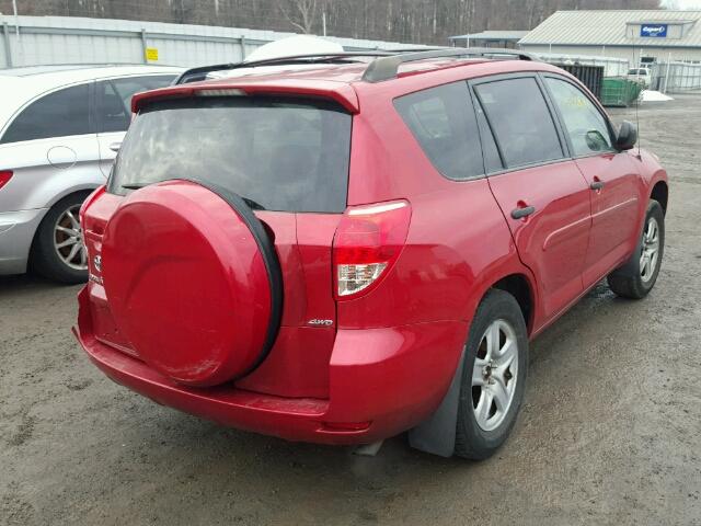 JTMBD33V175113068 - 2007 TOYOTA RAV4 RED photo 4