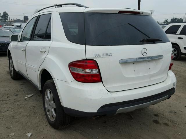 4JGBB86E36A118191 - 2006 MERCEDES-BENZ ML 350 WHITE photo 3