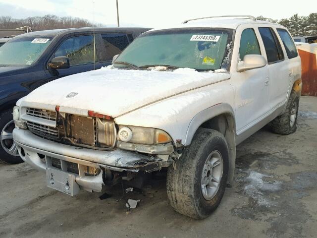 1B4HS28Y9WF141848 - 1998 DODGE DURANGO WHITE photo 2