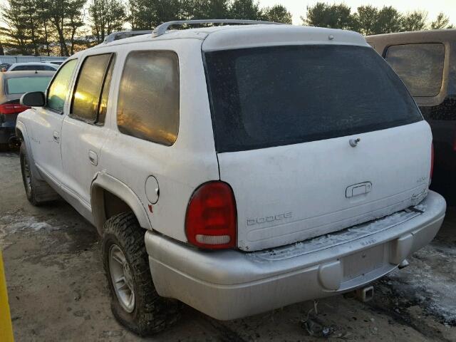 1B4HS28Y9WF141848 - 1998 DODGE DURANGO WHITE photo 3