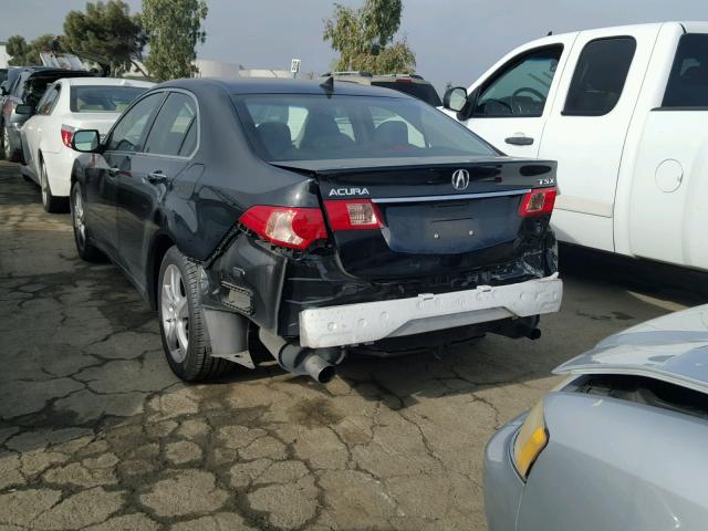 JH4CU2F60BC018183 - 2011 ACURA TSX BLACK photo 3