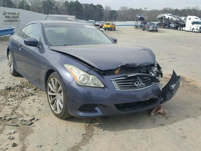 JNKCV64EX8M123881 - 2008 INFINITI G37 BASE BLUE photo 1