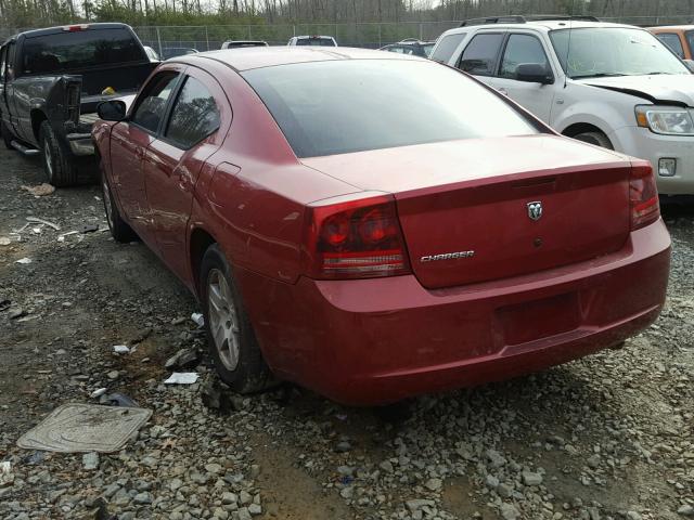 2B3KA43R87H819014 - 2007 DODGE CHARGER SE RED photo 3