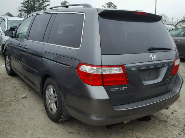 5FNRL38647B417545 - 2007 HONDA ODYSSEY EX GRAY photo 3